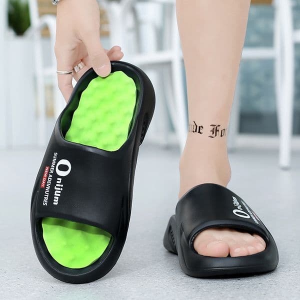2024 new men massage slippers slides indoor outdoor sandals beach casual shoes comfortable sole men slippers la guccis pradas uggs chanels fendis hermes versaces lv