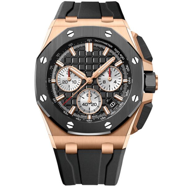 Swiss Brand High Quality Sapphire Mirror Multi-Function Chronograph Stainless Steel Silicone Strap Mens Watch Super Luminous Vk Quartz Watch