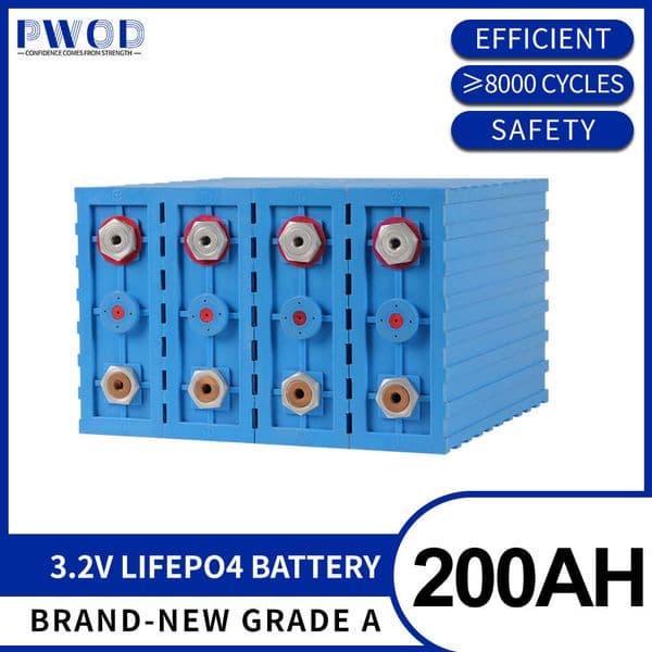 200AH Lifepo4 Battery Rechargeable Lithium Battery 6000 Cycles lithium iron phosphate batteries For EV Golf Carts Boats No Tax