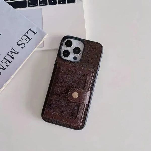 Luxury Designer Cell Phone Cases Card Holders Pockets Wallets For IPhone 16 15 14 13 12 11 Pro Max Plus Simple Mobile Back Covers Brand