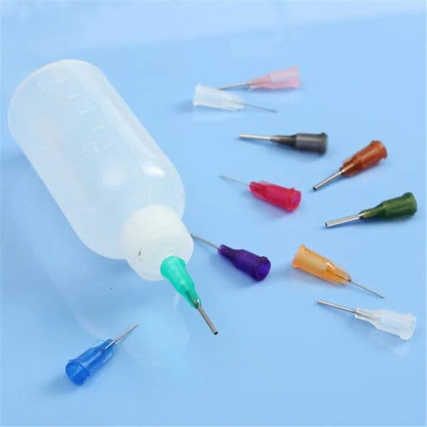 30ML/50ML Empty Plastic Syringe Bottle Alcohol Bottle Rosin Flux Rosin Flux Dispensing Machine +11 Needle Tool Accessories