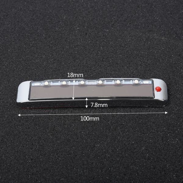 7-Color Car Solar LED Strobe Lights Flash Side Signal Blinker Led Lamp Car DRL Daytime Running Lights Accessories