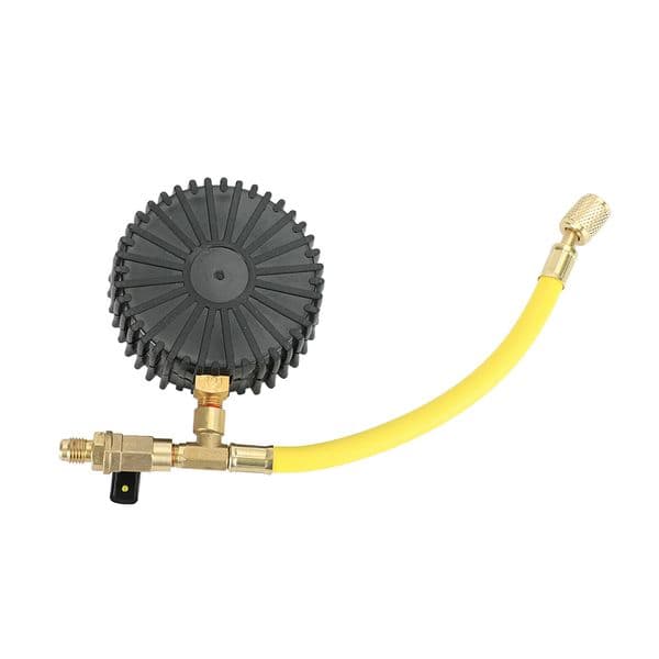 Nitrogen Pressure Tester 1/4 SAE Inch HVAC Systems Cold Test Table Tools -1~60bar Pressure Gauge For R134a, R22, R407C, R410A.