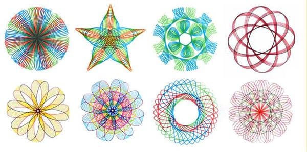 Spirograph Drawing Scratch Painting Toys Set Interlocking Gears Wheels Painting Drawing Accessories Educational Toy Spirographs