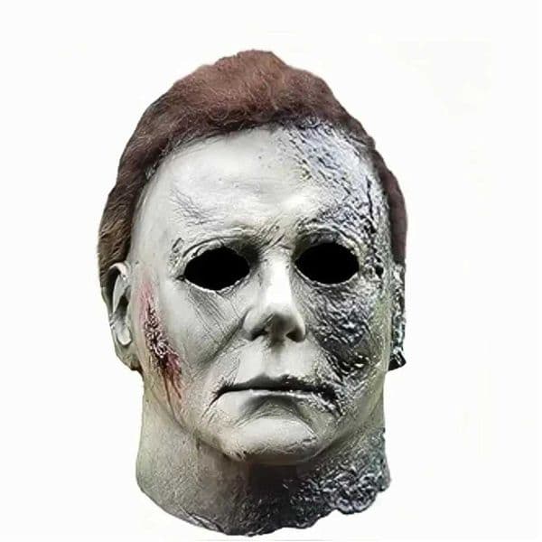 Michael Myers Latex Halloween Party with IC Knife Match Horror Makeup Adult Cosplay Mask Y241104