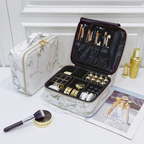 Beauty Brush Makeup Bag Travel Professional Womens Makeup Box Large Capacity Makeup Box Essential Waterproof Makeup Bag 241031