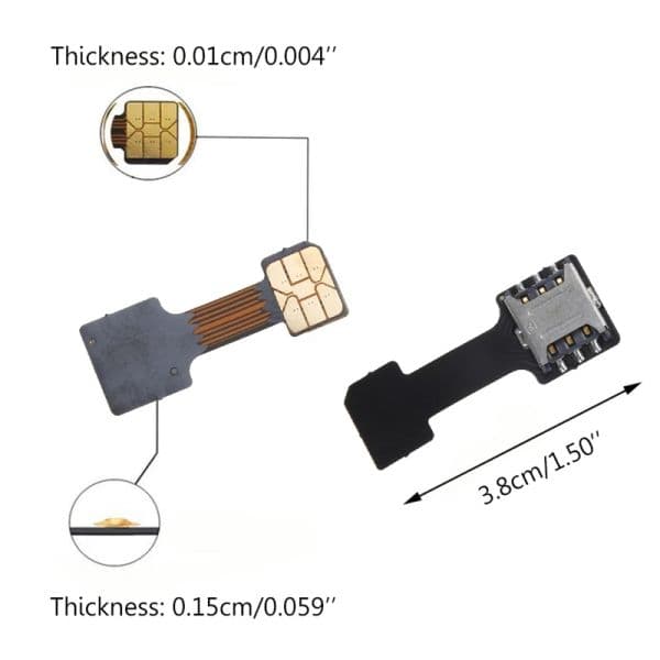 2024 Hybrid Micro SD Adapter Dual SIM Nano Card Slot Extender for Android Phones dh5727163