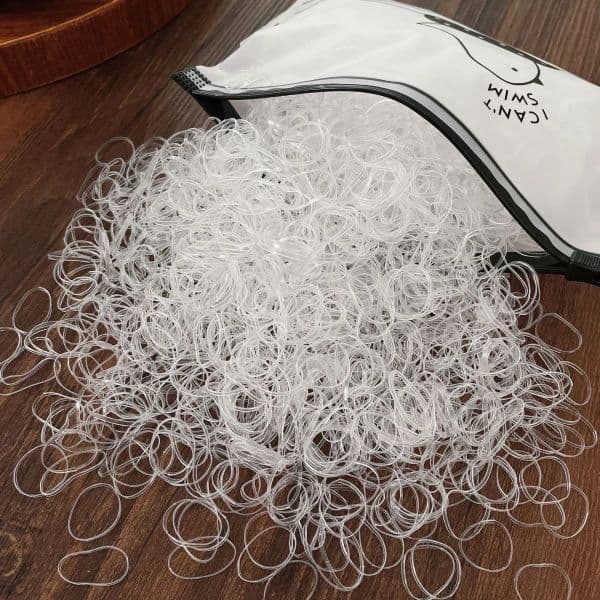 1000/2000Pcs Small Hair Ties Disposable Elastic Hair Bands Rubber Band Ponytail Scrunchie Girls Headbands Kids Hair Accessories