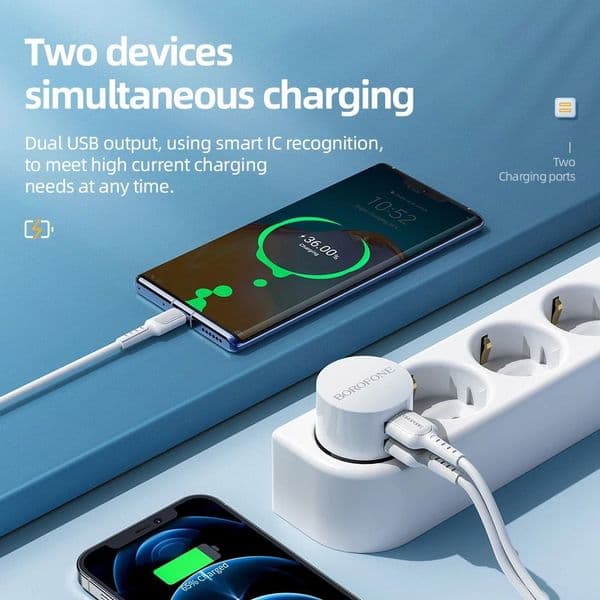 Mini 5V 2.1A Mobile Phone Charging 2025 Quick Charge Wall Charger Charging Adapter Travel Charger Dual USB Charger