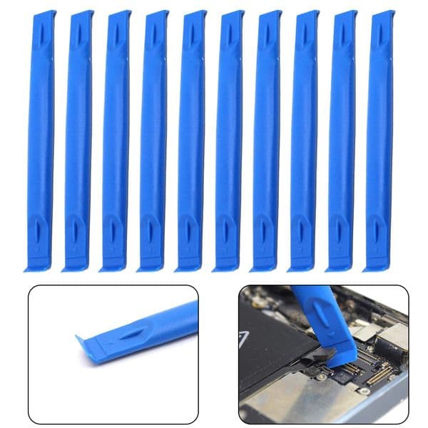 10pcs 83mm Light Blue Plastic Opening Tool Cross Crowbar DIY Spudger Cylindrical For Laptop PSP Repair Disassemble Tool