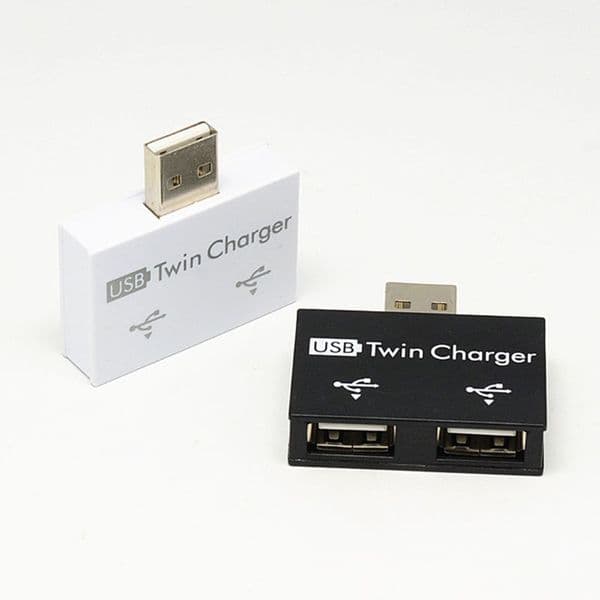USB 2.0 Male To Twin Charger Dual 2 Port USB Splitter Hub 2025 Adapter Converter new Charging USB Wire Plug For Laptop PC Durable