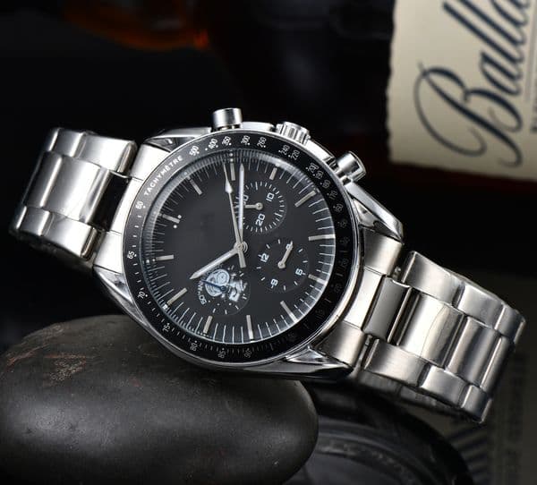 MEN OMEGity Stainless steel Sapphire glass Six needles SPEEDMASTER Watch Mens Watches All Dial Work Quartz Watchs Brand Clock Men Fashion seamaster wristwatches #15