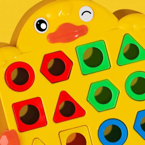 Baby Montessori Toy Geometric Shape Color Matching 3D Puzzle Children Learning Educational Interactive Battle Game Toys For Kids