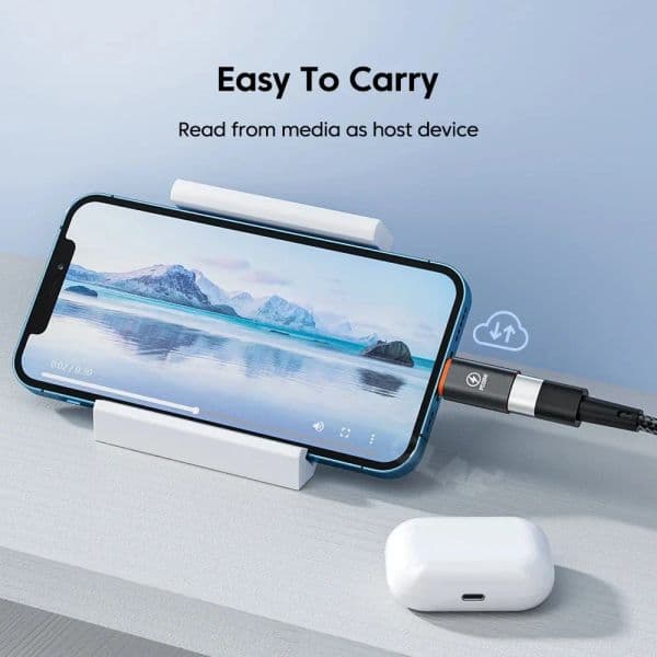 New For IOS OTG USB PD 20W Adaptador For iPhone 14 13 12 11 iPad Lighting Male to USB Type C Adapter For IOS 13 above
