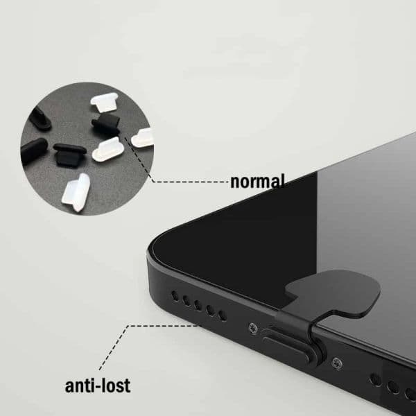 2/4/6pcs Type C Port Dust Plug Silicone USB Charging Port Protector Cover for iPhone Xiaomi Samsung for iOS Android Dust Plugs