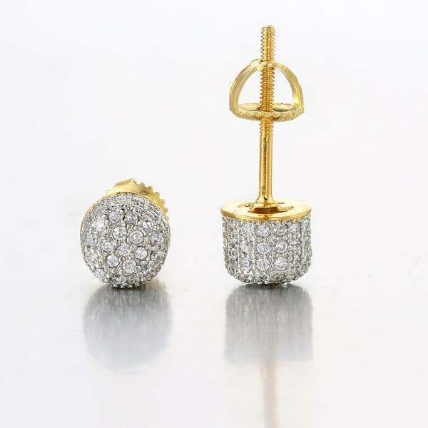 jewelry earring HipHop Half Round Thread Earrings for Women Micro Set AAA Zircon Party Banquet Women's Jewelry