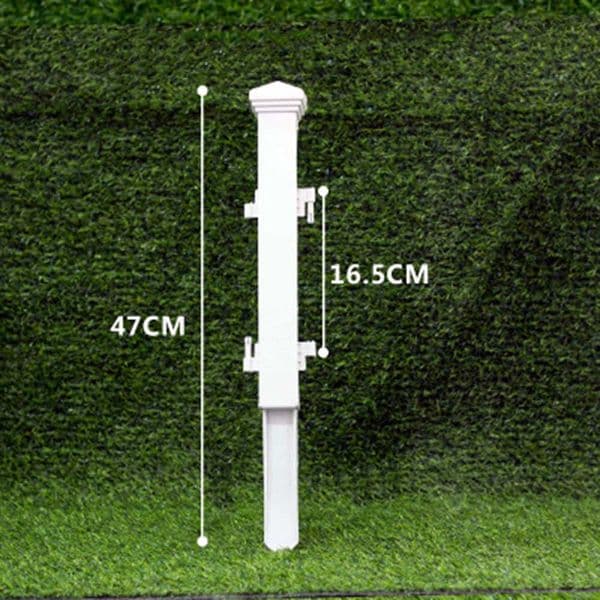 White PVC Plastic Fence European Style For Garden Driveway Gates Christmas Tree White PVC European Style Fence GRSA889