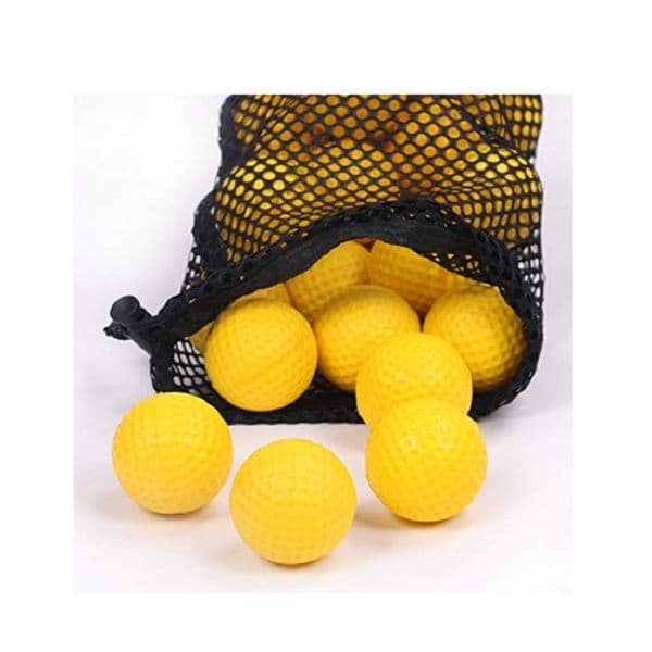 Foam Golf Practice Balls 12 Pack Realistic Feel and Limited Flight Soft for Indoor or Outdoor Training