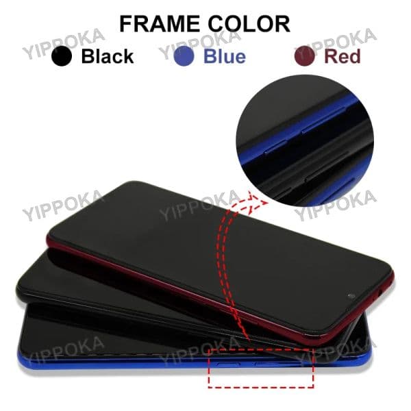 6.3" For Xiaomi Redmi Note 7 LCD Display Touch Screen Digitizer For Redmi Note 7 Pro LCD M1901F7S M1901F7G Display With Frame