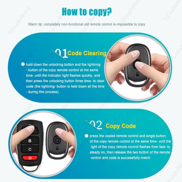 Universal Copy Remote Control 433MHz 3Channels Smart Multi-functional Duplicator Key High Sensitivity For Cars Garage Doors b3d0f 5 fdfa5