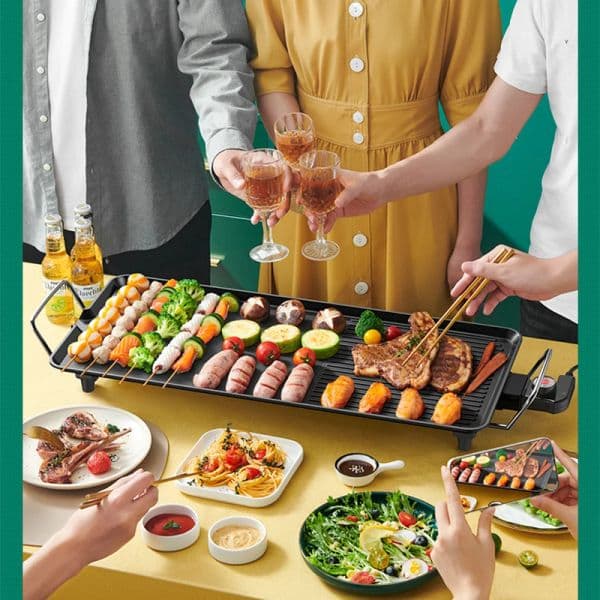 Electric BBQ 220V Electric Grill Grilling Household Appliances for Kitchen Electrical Appliances For Kitchen Cooking 1360W