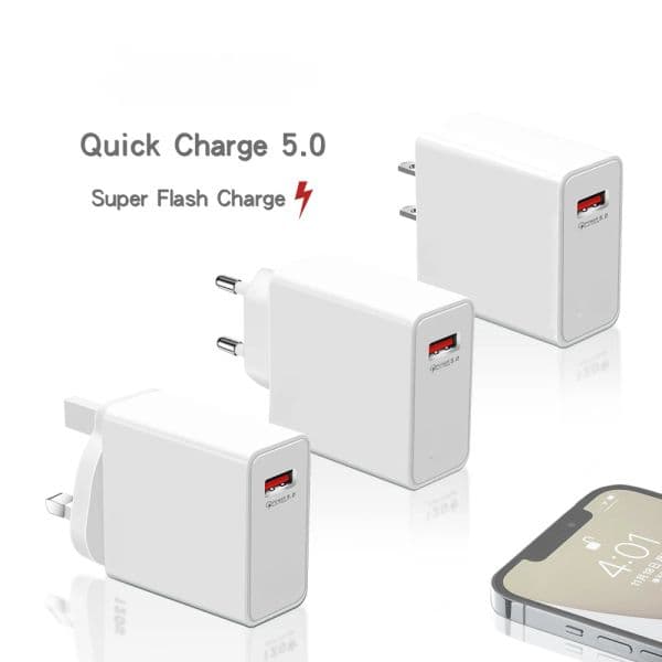 USB Charger Fast Charging QC3.0 USB C Cable Type C Cable Mobile Phone Chargers For Huawei Samsung Xiaomi Poco Quick Charge