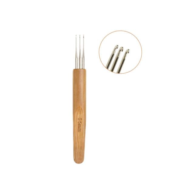 1 Pc Dreadlock Crochet Hook Tool Braid Hair Dreadlocks Needle Weaving Crochet for Braid Craft 0.5mm/0.75mm