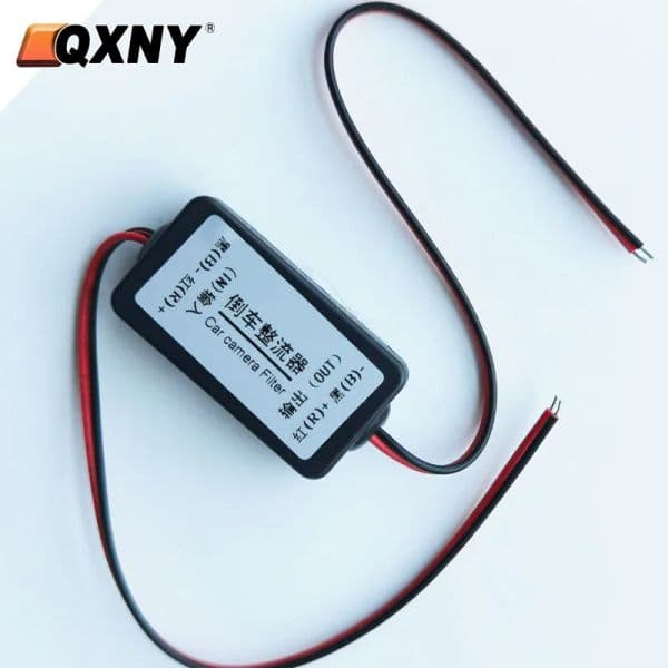Car Rear View 2025 Rectifier, 12V DC Power Relay Capacitor Filter Connector new for Backup Auto Car Camera Filter Soe Ripple Splash