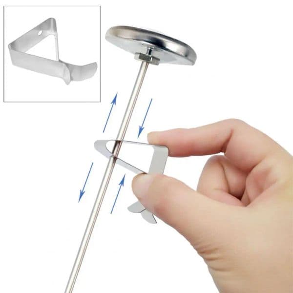 Durable Premium Metal Probe Clip Small Sturdy Thermometer Barbecue Probe Clip Holder Kitchen Accessory Tool