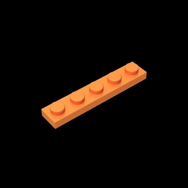 Gobricks MOC Bricks Parts Plate 1 x 5 Compatible with 78329 Building Blocks Freedom DIY Bricks Kids Adult Toys Educational Gift