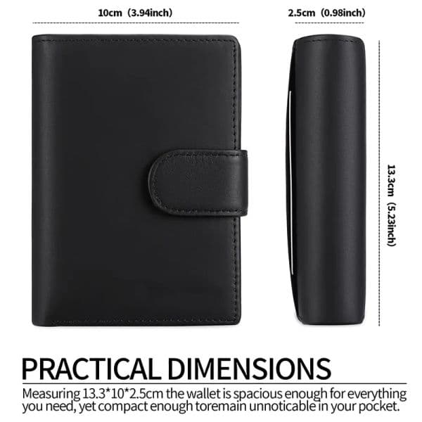 Customized new Genuine Leather Wallet Men RFID Blocking Slim Trifold Card 2025 Holder with Coins Pocket ID Window Minimalist Wallets