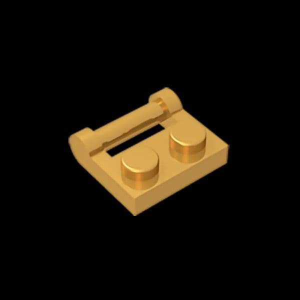 Gobricks GDS-645 PLATE 1X2 W. STICK 3.18 compatible with 48336 children's DIY Educational Building Blocks