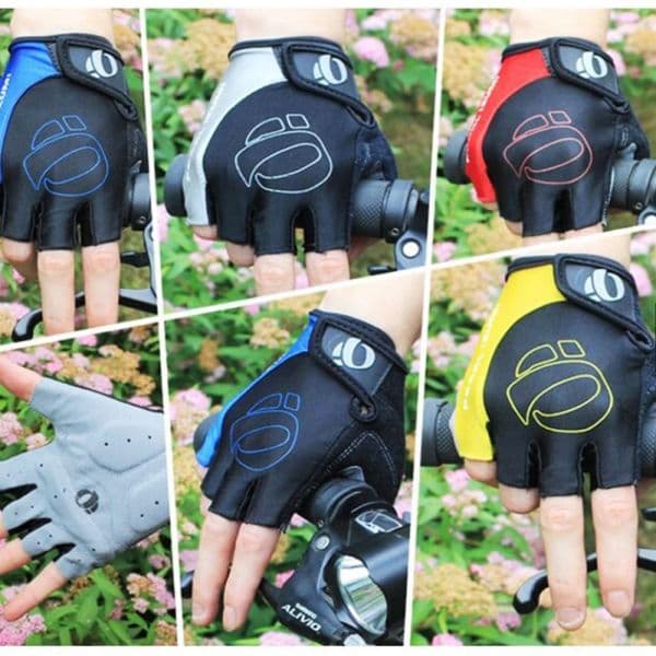 2fbf5 Half Cycling Gloves Finger 1Pair Anti-slip Anti-sweat Gel Bicycle Riding Gloves Shock MTB Road Mountain Bike Sports Gloves
