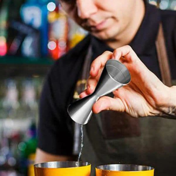 45ML/60ML tail Jigger Smooth Surface Japanese Style Small Size Double Measure Cup Party tail Shaker 287a0