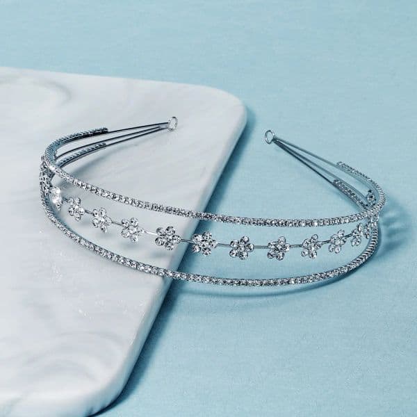 Rhinestone Star Headband for Women Party Hairband Multilayer Pearl rhinestone Hair Hoop Bezel Girls Hair Accessories