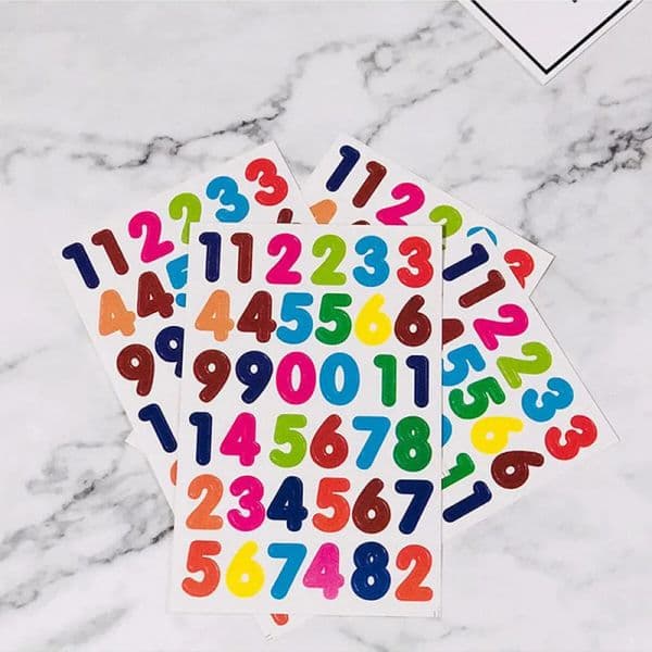 10PCS Children Stickers Toys Rainbow Love Dot Sticking Numeric Letters DIY Photo Album Handmade Accessories Sticker TMZ