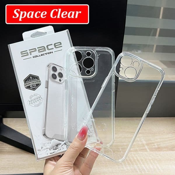 Space Shockproof Acrylic Cases Rugged Clear Hybrid For iPhone 16 15 14 13 12 11 Pro Max 8 Plus Samsung S21 S22 S23 FE S24 Ultra A06 A16 A05 A05S A15 A35 A55 With Package