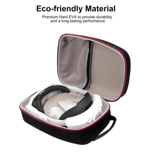 Larger Capacity Storage Bag For Meta Quest 3 Portable EVA Hard Shell Box Protective Carrying Case for Meta Quest3 VR Accessories