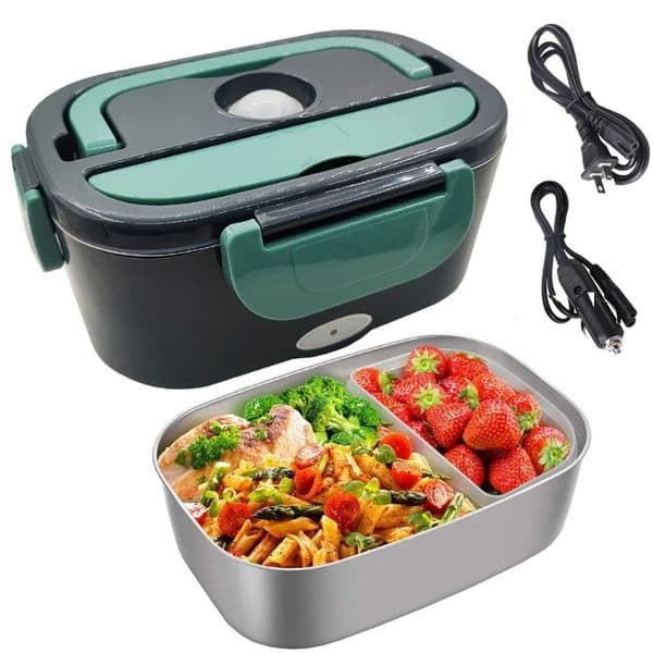 Electric Heating Box Car 12V Truck 24V 110V 220V US EU PLUS Lunchbox Heated Lunch Container for Food Warmer