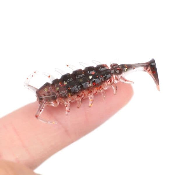 OUTKIT 10Pcs/lot Wobblers Rockfishing beetle Lures Rubber Baits 3.5cm 1.1g Fishing Soft Worm Artificial Baits Bass Silicone Fish