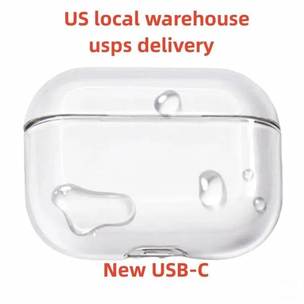 Silicon Material Shockproof Case for airpords pro 2 2nd generation aipods 3 pros Headphone Accessories TPU Protective Cover Transparent free shipping