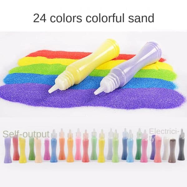18Pcs/24Pcs DIY Magic Scratch Art Doodle Pad Sand Painting Cards Early Educational Learning Creative Drawing Toys Christmas Gift