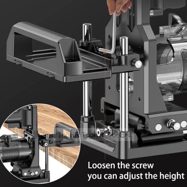 Mortising Jig For Trimming Machine 2 in 1 Slotting Bracket Invisible Fasteners Punch Locator Linear Track DIY Woodworking Tools