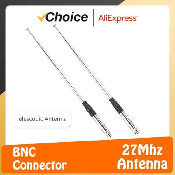 27Mhz 2025 Antenna Telescopic Aerial BNC-M Portable new CB Walkie Talkie Aerial for Cobra Midland Unide Foldable Handheld Radios Antenna