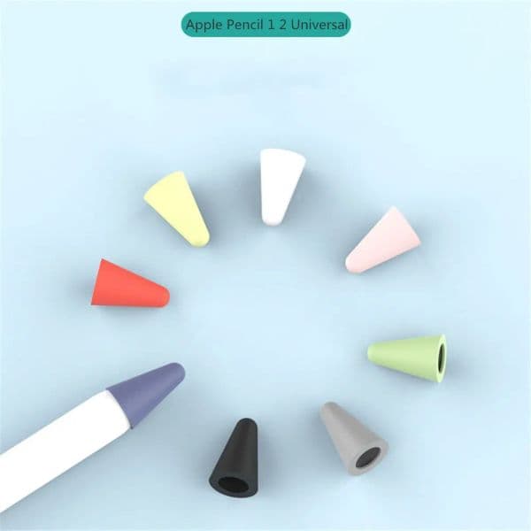 Silicone Mute Nib Cover For Apple Pencil 1/2 Replacement Tip Case For iPencil 2/1 Touchscreen Stylus Case Nib Protective Cover