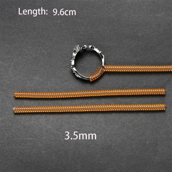 4Pcs/Lot Gold Spiral Based Ring Tools Spring Coil Ring Size Adjuster Guard Tightener Reducer Resizing Tool For Jewelry Making
