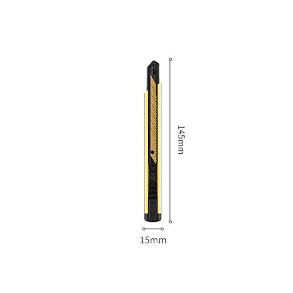 High Tech Mechanical Feeling Small Size Multifunctional Telescopic Gold Color Life and Work Dual Purpose Art Knife Supplies