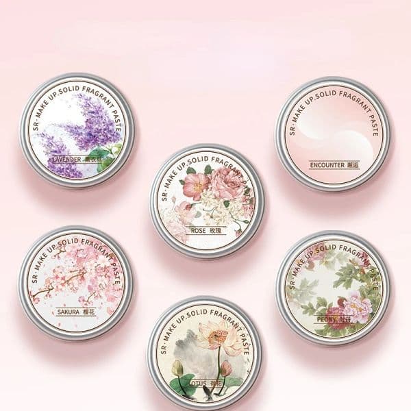 1 Box Women 2025 Solid Perfume new Portable Solid Balm Long-lasting Fragrances Fresh and Elegant Female Solid Perfumes Body Aroma Chinese