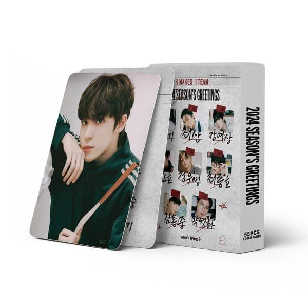 Kpop ATEEZ 2024 Season's Greeting PhotoCards LIMITLESS Album THE WORLD EP.2 : OUTLAW lomo Cards ateez EP. FIN : WILL photo card