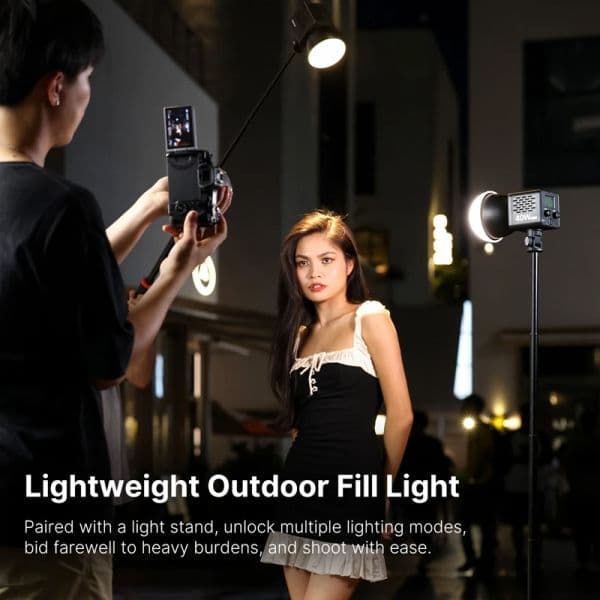 Ulanzi LT028 40W Bi-Color COB Video Light Photographic Studio LED Light 2500K-6500K 3400mAh for Camera Video Livestreaming